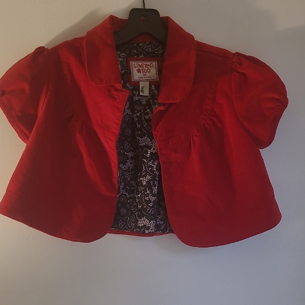 Limited Too Vibrant Red Kids Blazer
